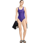 Women's adidas V-back swimsuit purple KS2951