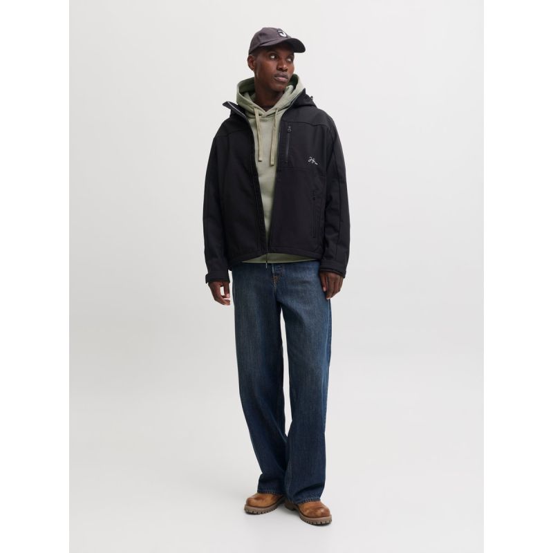 Jack&Jones Men's Hoodie JJCLEVELAND SWEAT HOOD SN 12298441 VETIVER