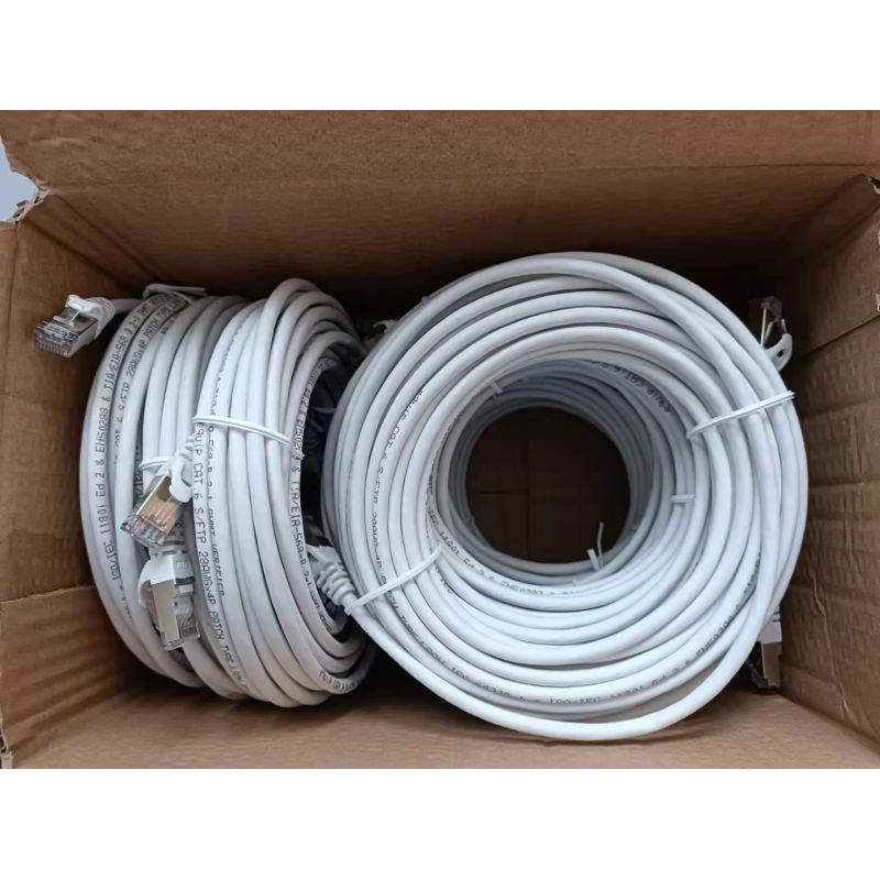 Equip Cat6 patch cable 9 pcs S/FTP 2xRJ45 10.00m white LSZH Kable, gniazda i wtyki/Patchcable Your Sports Performance