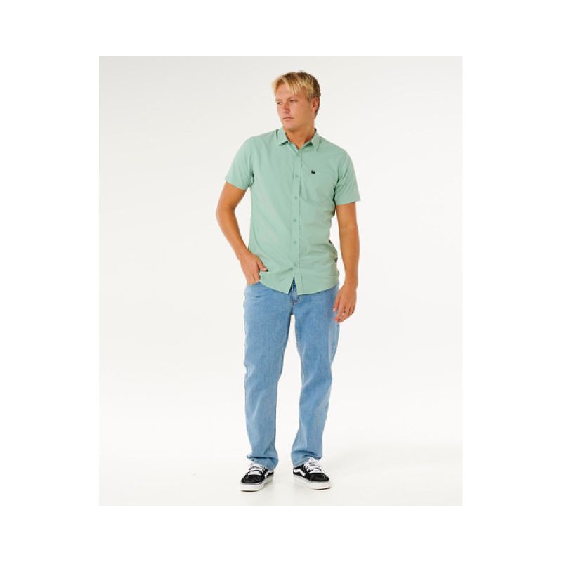 Men's RIP CURL Vaporcool Aerotech S/S Shirt Green