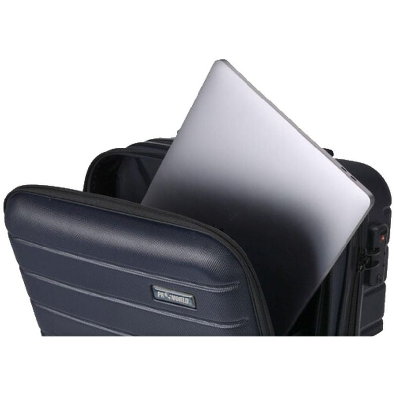 20-INCH CABIN TRAVEL CASE WITH LAPTOP COMPARTMENT PROWORLD GRAY Accessories Your Sports Performance