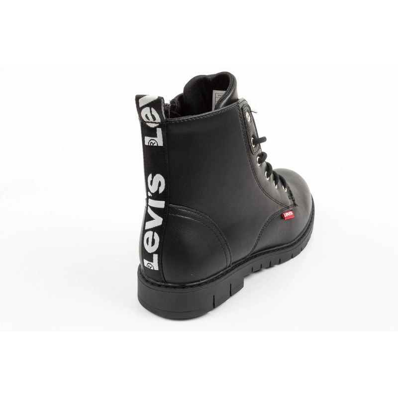 Levi's girls' Pasadene SE ankle boots, black, with zipper