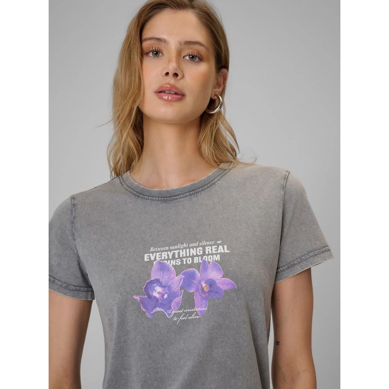 Women's regular printed T-shirt 4F 4FRSS26TTSHF4513-27S 4f