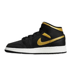 Air Jordan 1 Mid Junior (GS) Basketball Shoe Black/Metallic Gold - DQ8423-071 Obuwie/Buty do koszykówki męskie/Air Jordan Your Sports Performance