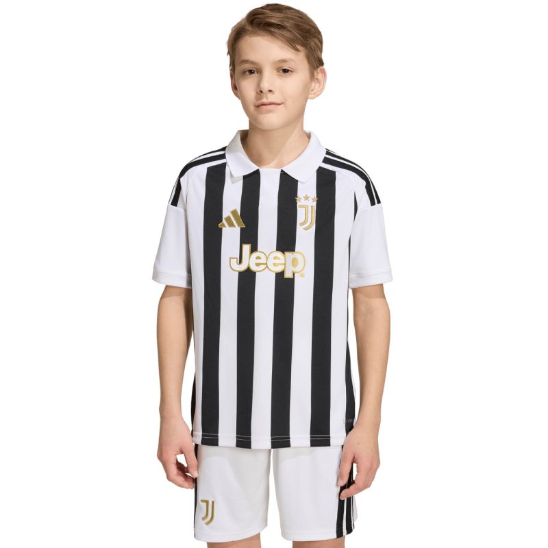 adidas Juventus 26/27 kids' jersey white and black KB8836