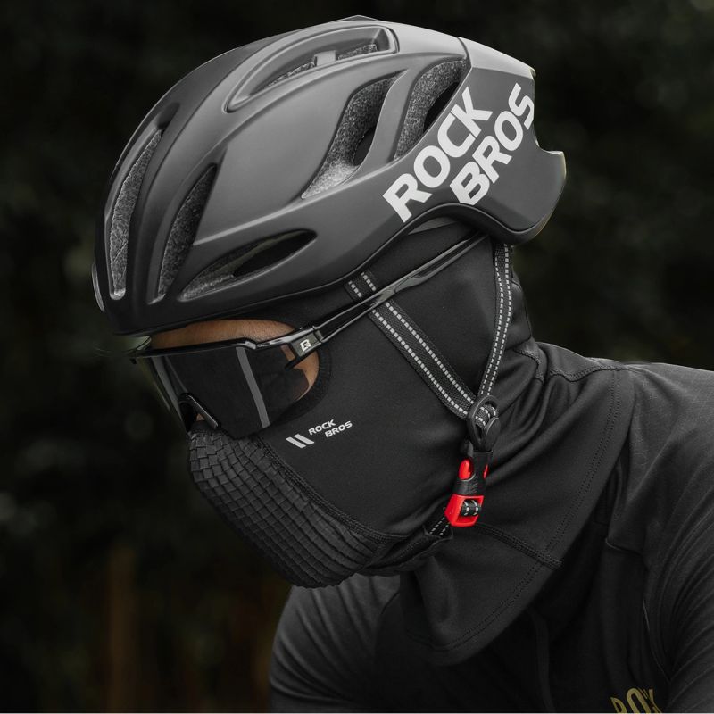 Rockbros LF25699 Fleece Bicycle Balaclava - Black Rockbros