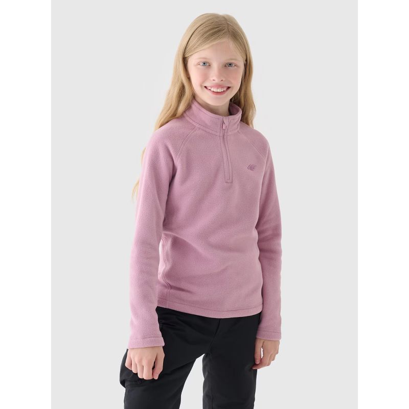 Girls' fleece thermal underwear (top) 4F Junior 4FJWAW24UFLEF052-56S *Kategoria tymczasowa Your Sports Performance