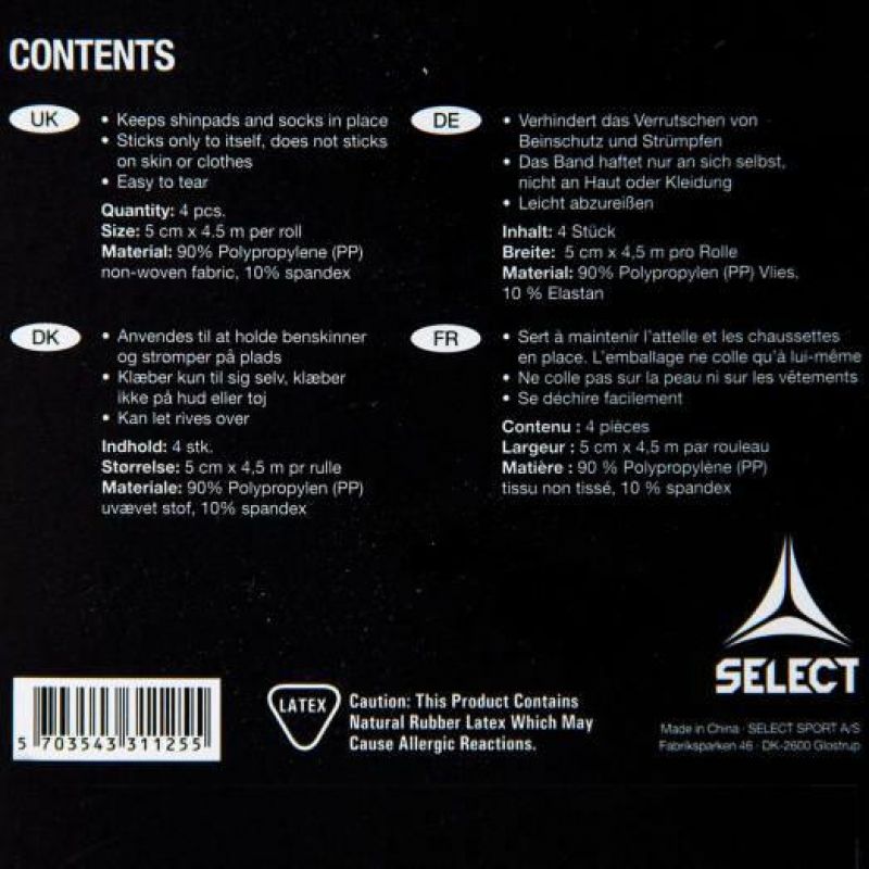 Tape for gaiter Select 4/pack 5 cm x 4.5 m T26-17710 Accessories/Protectors and knee pads Select