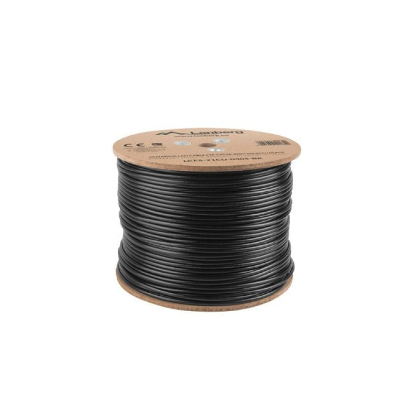 Lanberg LCF5-21CU-0305-BK external network cable (FTP; 305m; cat. 5e; black) Kable, gniazda i wtyki/Kable sieciowe Your Sports Performance