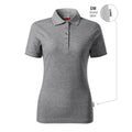 Reserve Women's Polo Shirt (Dark Gray Melange (Brand Label)) In preparation Your Sports Performance