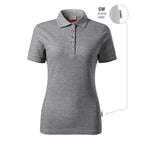 Reserve Women's Polo Shirt (Dark Gray Melange (Brand Label)) In preparation Your Sports Performance