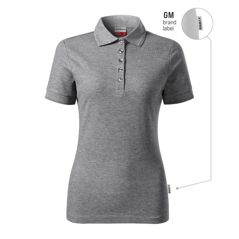 Reserve Women's Polo Shirt (Dark Gray Melange (Brand Label)) In preparation Your Sports Performance