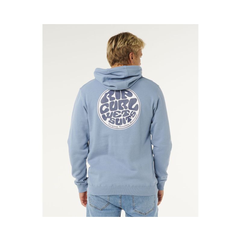 RIP CURL Wettie Passage Icon Zip Thru Men's Sweatshirt Blue
