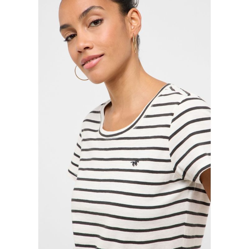 Mustang women's striped T-shirt WINONA 1017488 12843 Mustang