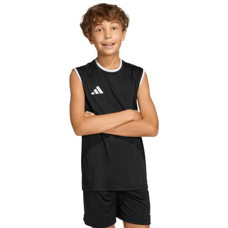 adidas Entrada 26 Sleeveless Jersey Kids' Black KB3933