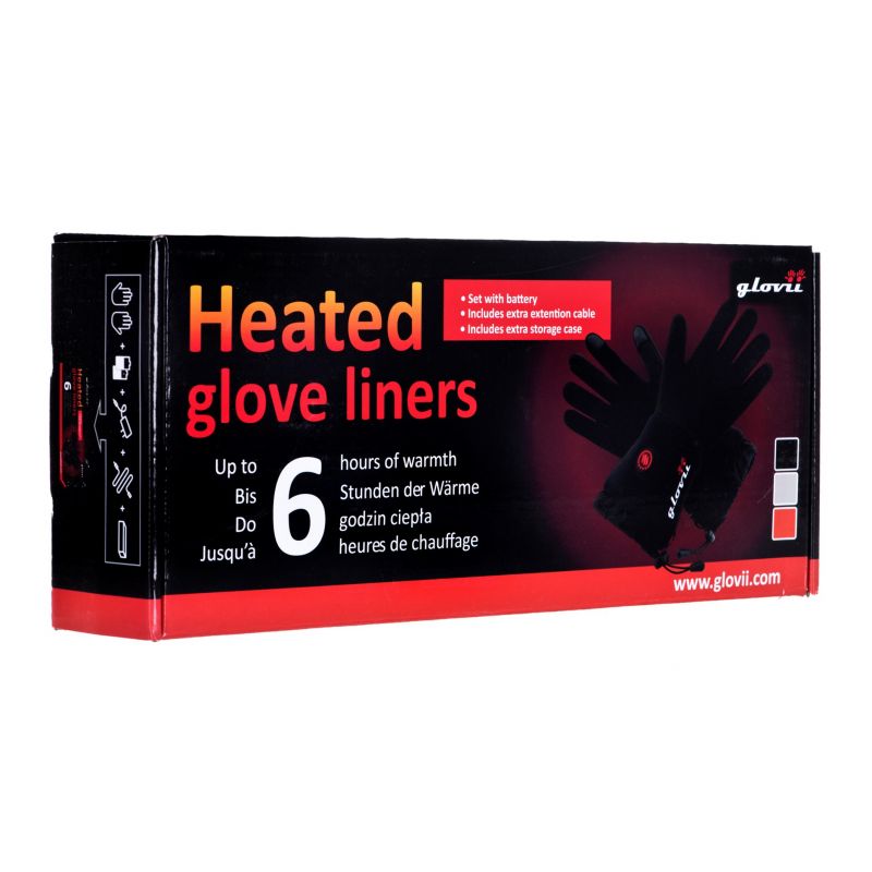 Glovii GLBM heated gloves (universal; M, S; black) Narciarstwo/Rękawice Your Sports Performance