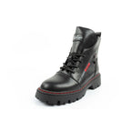 Lee Cooper boots, women's boots, leather boots, black, red, warm Lee Cooper