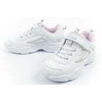 Fila Skye V children's sports shoes for girls with velcro, white Fila