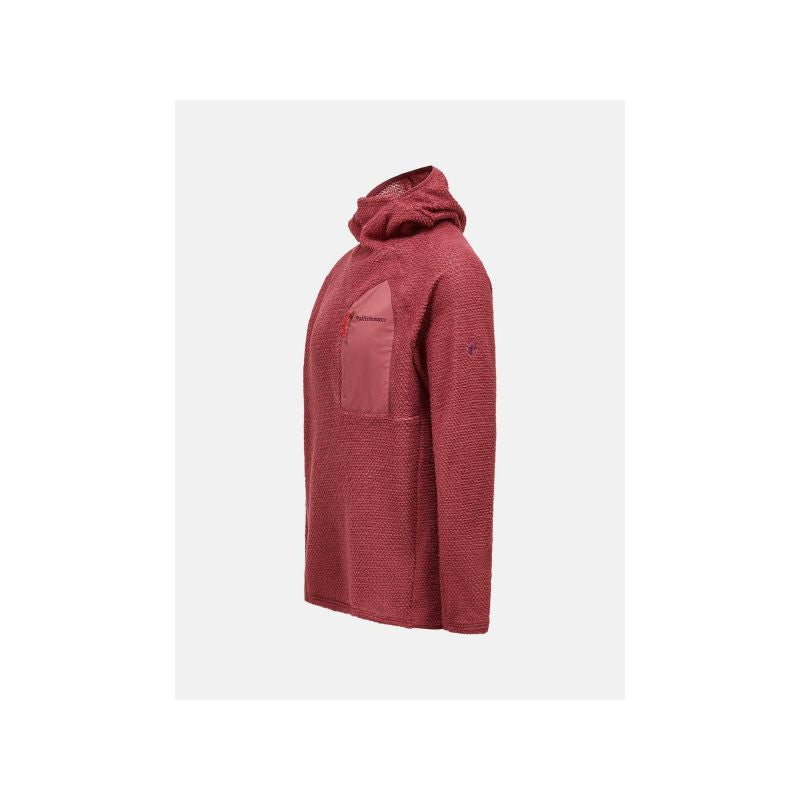 PEAK PERFORMANCE M Freelight Polartec Alpha Hood red men's sweatshirt