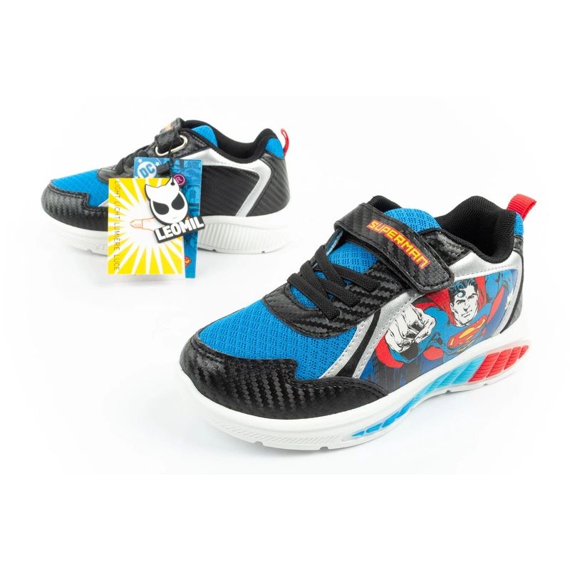 Leomil children's sports shoes sneakers for boys Superman LED In preparation Your Sports Performance