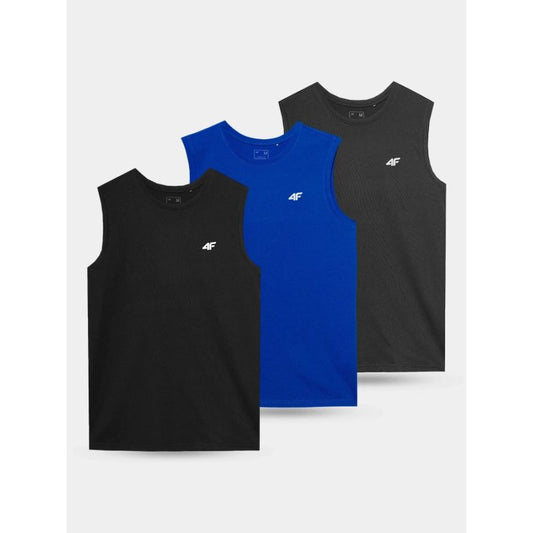 Men's sleeveless shirt (SET OF 3 T-SHIRT) 4F 4FWSS25TSLEM288-90S *Kategoria tymczasowa Your Sports Performance