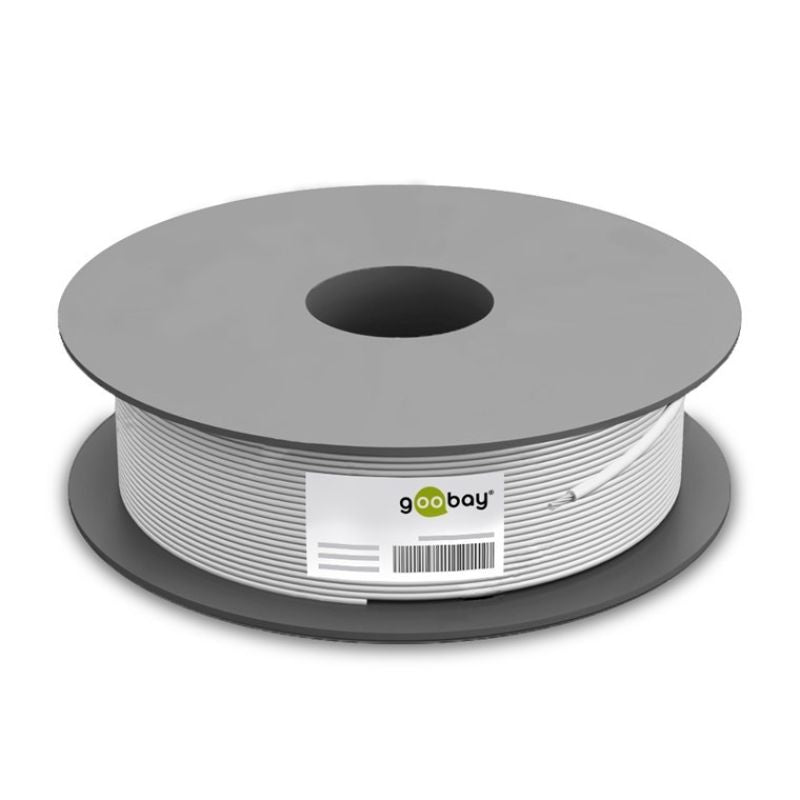 Goobay 93953 Network Cable Gray 100m Cat6 S/FTP (S-STP) Kable, gniazda i wtyki/Kable sieciowe Your Sports Performance