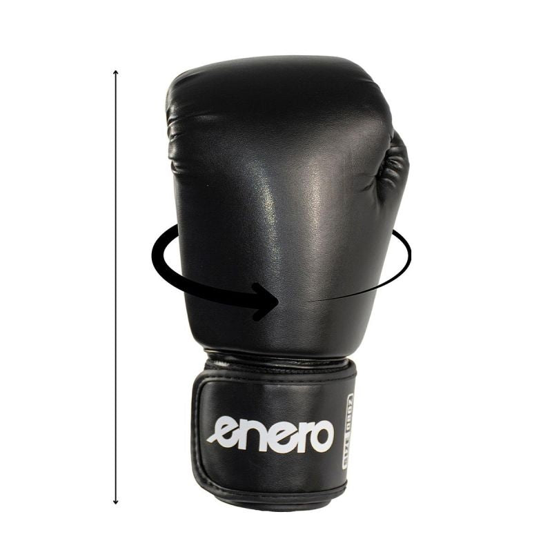 ENERO BOXING GLOVES BLACK 12OZ Clothing Your Sports Performance
