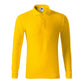 Men's Pique Polo LS Polo Shirt (Yellow) In preparation Your Sports Performance