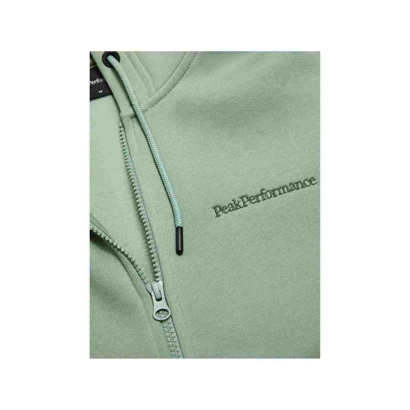PEAK PERFORMANCE M Original Small Logo Zip Hood Green