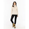 Women’s full-zip fleece jacket PROTEST RIRI white