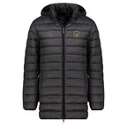 Geographical Norway men's jacket AMIGOMAP LONG HOOD DB BLACK MEN 233 BLACK (WZ5085H/GN-NOIR) Geographical Norway