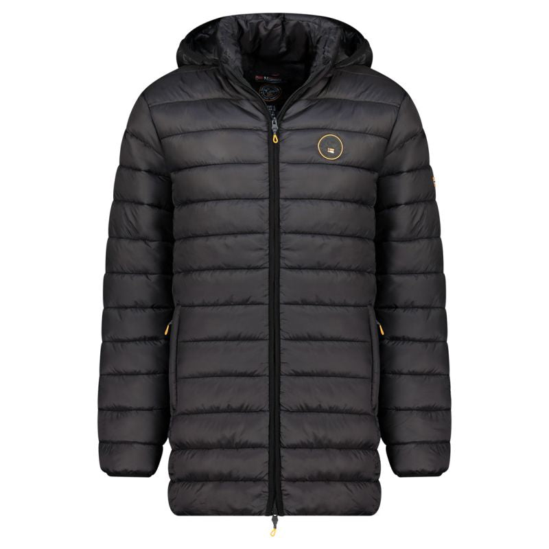 Geographical Norway men's jacket AMIGOMAP LONG HOOD DB BLACK MEN 233 BLACK (WZ5085H/GN-NOIR) Geographical Norway