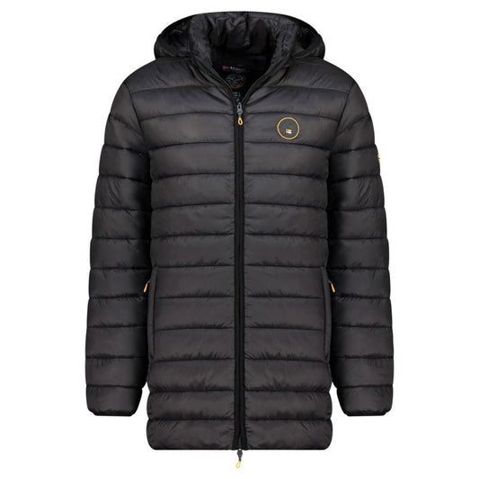 Geographical Norway men's jacket AMIGOMAP LONG HOOD DB BLACK MEN 233 BLACK (WZ5085H/GN-NOIR) Geographical Norway