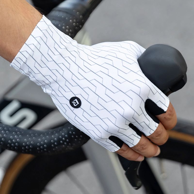 Rockbros Road Cycling Gloves Size: XL - White/Black Rockbros