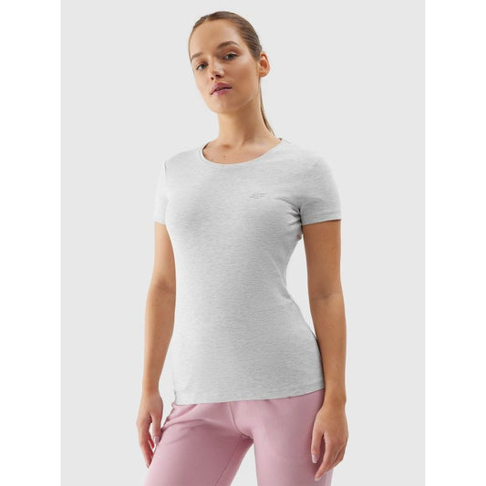 Women's elastic slim plain T-shirt 4F *Kategoria tymczasowa Your Sports Performance
