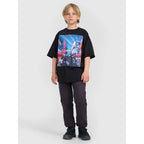 Boy's oversize T-shirt with print 4F 4FJRAW25TTSHM3061-20S 4f