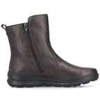 Rieker Z0074-25 comfortable brown waterproof women's ankle boots