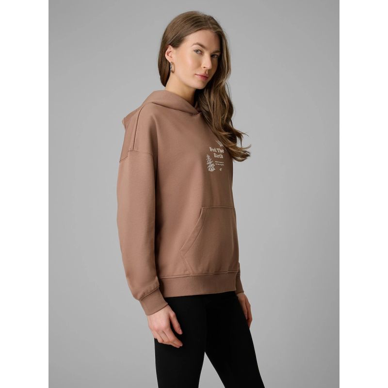 Women's loose sweatshirt with hood 4F 4FRSS26TSWSF2836-83S 4f