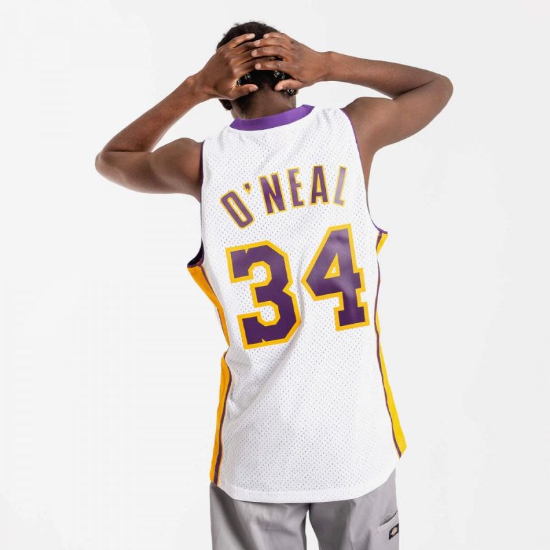 Mitchell &amp; Ness Los Angeles Lakers NBA Shaquille O&#39;Neal T-shirt M SMJY4442-LAL02SONWHIT Clothing/Basketball/Jordan Your Sports Performance