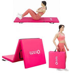 Folding gymnastic mattress pink 1800x600x500mm HMS MGS02 In preparation Your Sports Performance