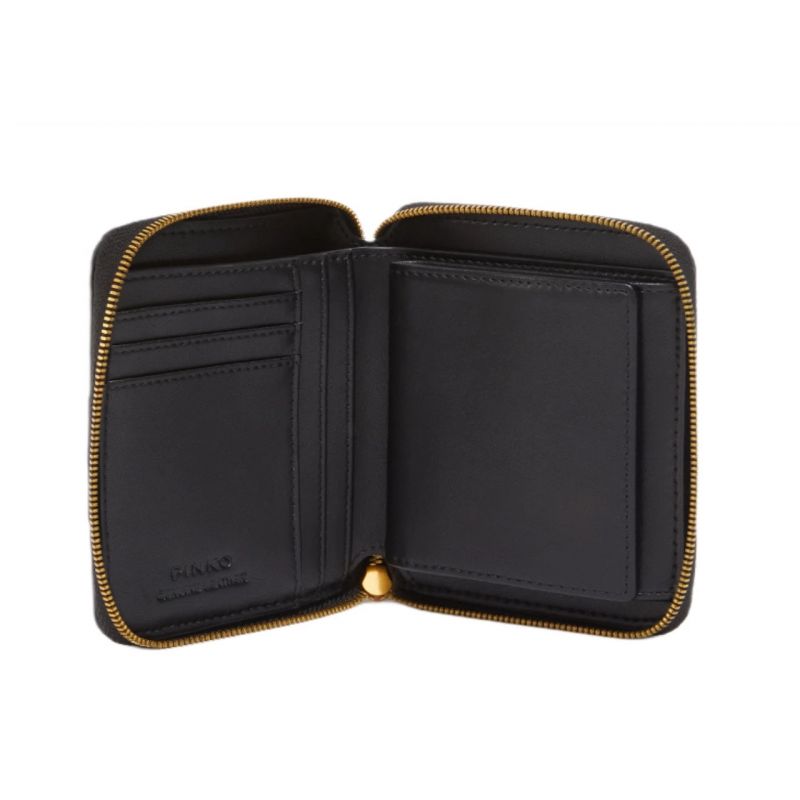 Pinko Taylor Zip Around Logo Wallet 100249A1YB Accessories/4f Your Sports Performance
