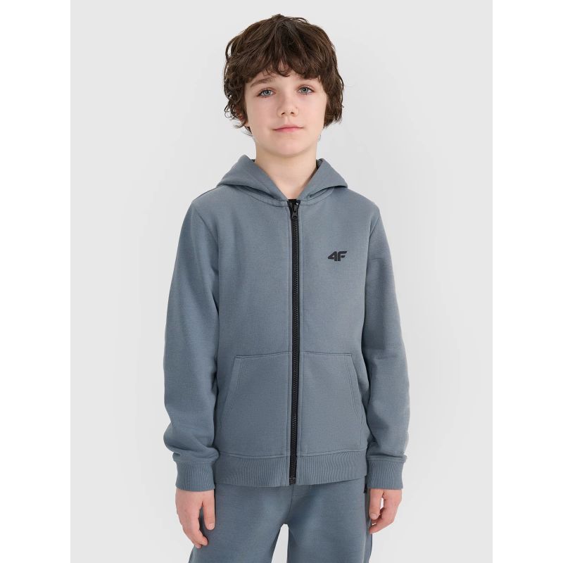 Boy's zip-up sweatshirt with hood 4F 4FJWSS25TSWSM1714-46S *Kategoria tymczasowa Your Sports Performance