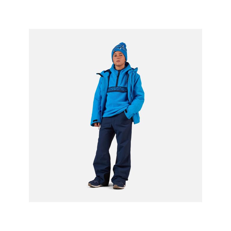 ROSSIGNOL JR ALLTRACK ANORAK FLEECE children's sweatshirt blue
