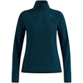 Women's Odlo X-ALP Midlayer 1/2-Zip Pullover, Green