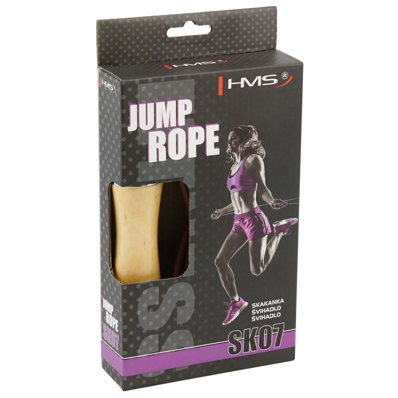 Leather skipping rope with a wooden handle HMS SK07 Accessories/Training equipment Your Sports Performance