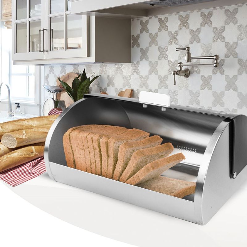 MAESTRO MR-1676-BLACK bread bin AGD - Produkty/Pojemniki na żywność (z metalu) Your Sports Performance