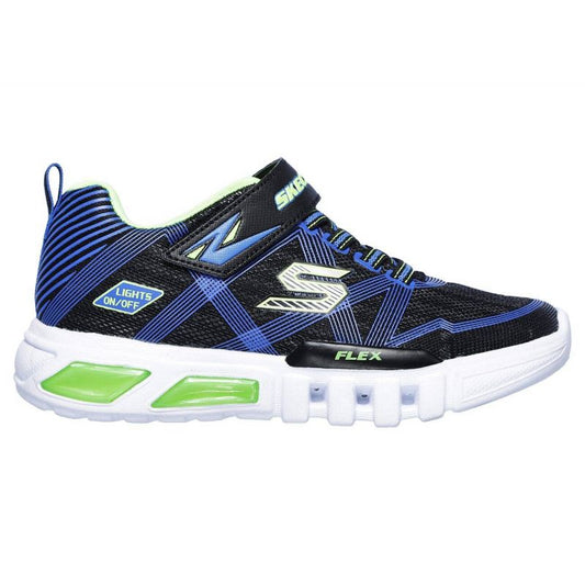 Skechers FLEX-GLOW Navy Blue Kids' Sports Shoes (90542L-BBLM) In preparation Your Sports Performance