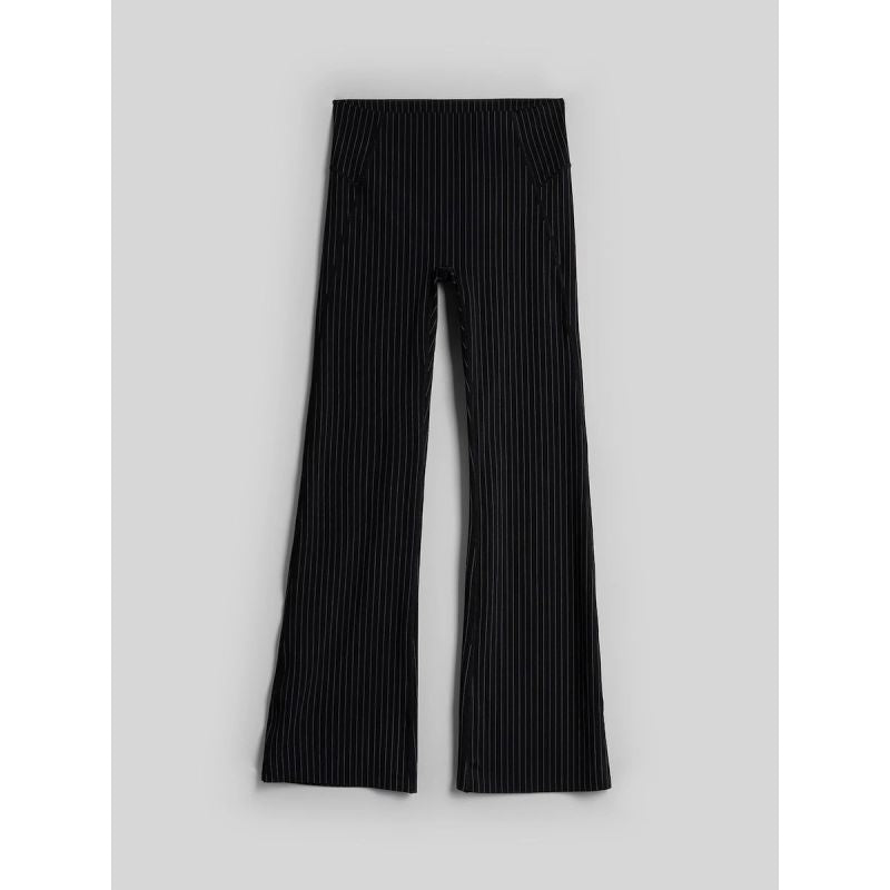 Women's striped leggings with flared legs 4F 4FRAW26TTIGF383-20S