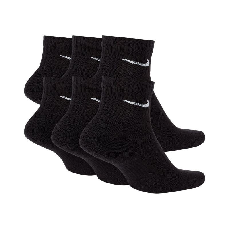 Nike Everyday Cushioned Ankle Socks - 6-Pack (Black) Clothing/Training/Socks/Unisex Nike