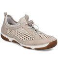 Women's comfortable openwork shoes, beige, Rieker 55960-60 Rieker